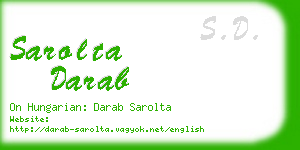 sarolta darab business card